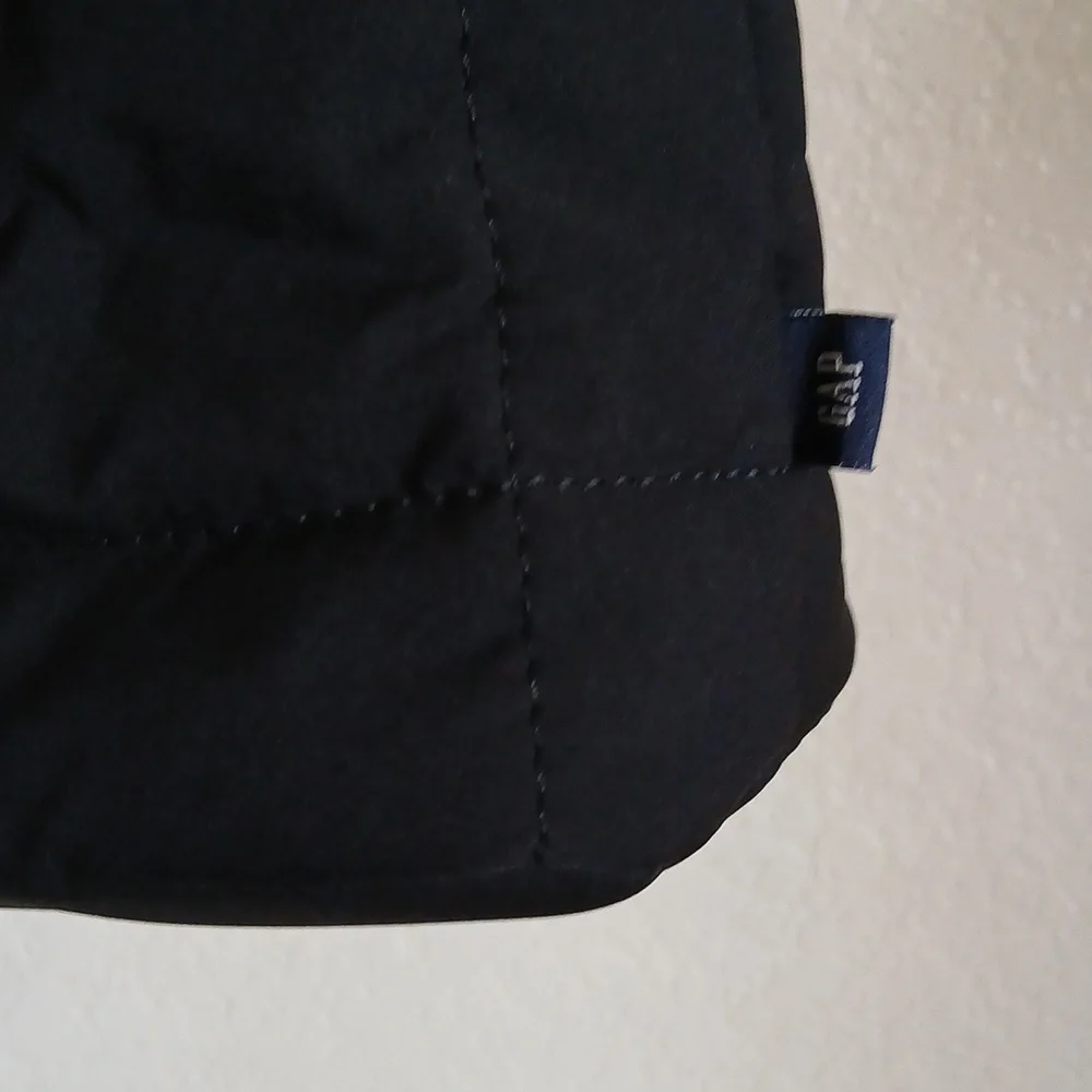 GAP Black Quilted Tote Bag with Shoulder Strap